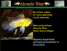 Tablet Screenshot of akvariewest.dk
